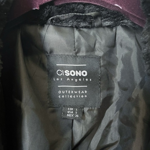 CiSiono Black Size Small Faux Fur Short Jacket - Picture 4 of 5